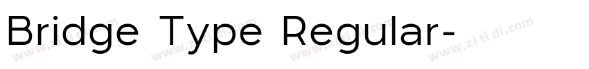 Bridge Type Regular字体转换